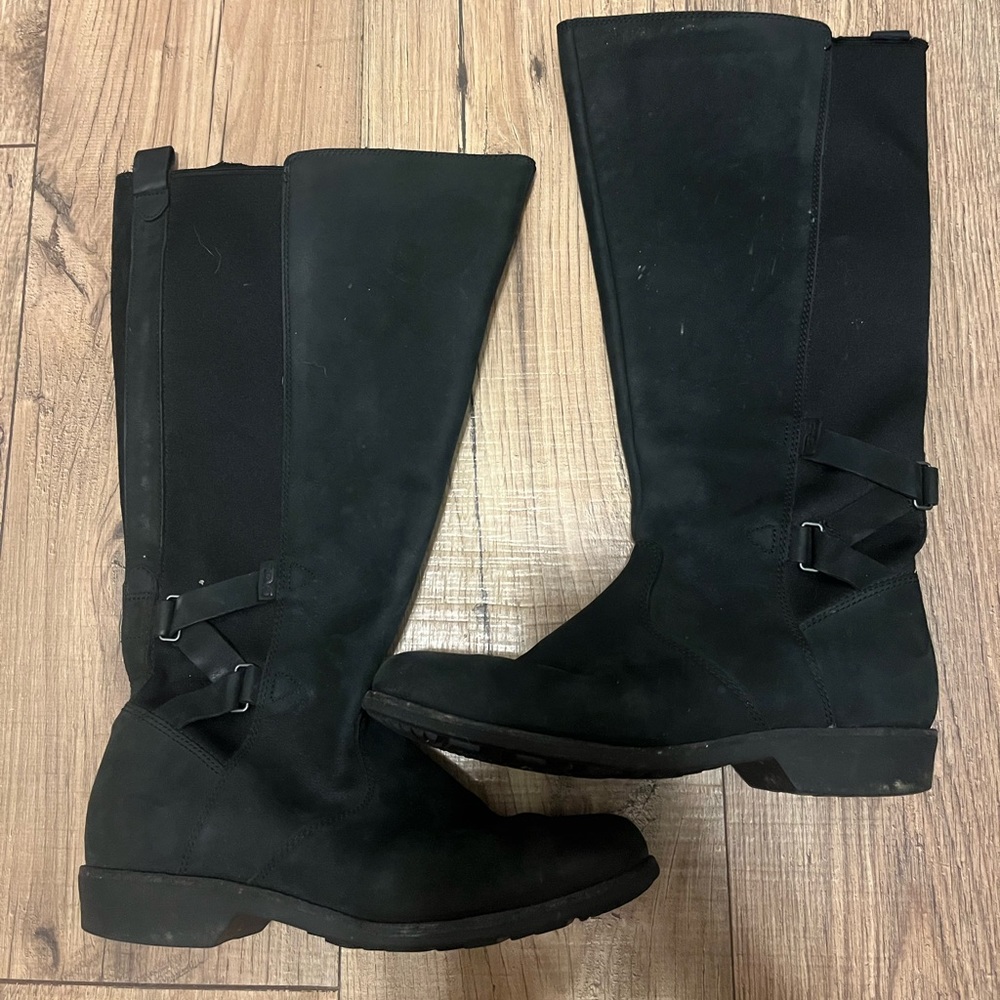 Teva Tall Black Ellery Boots 8.5